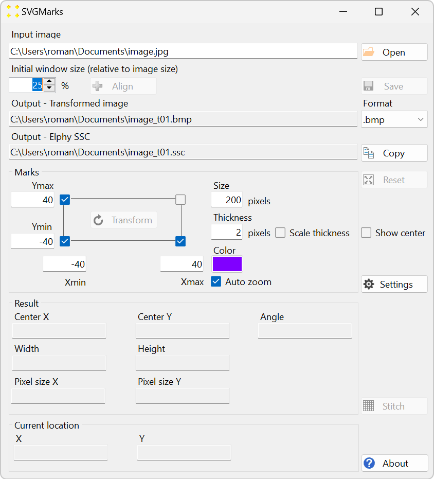 Settings for a smartphone image